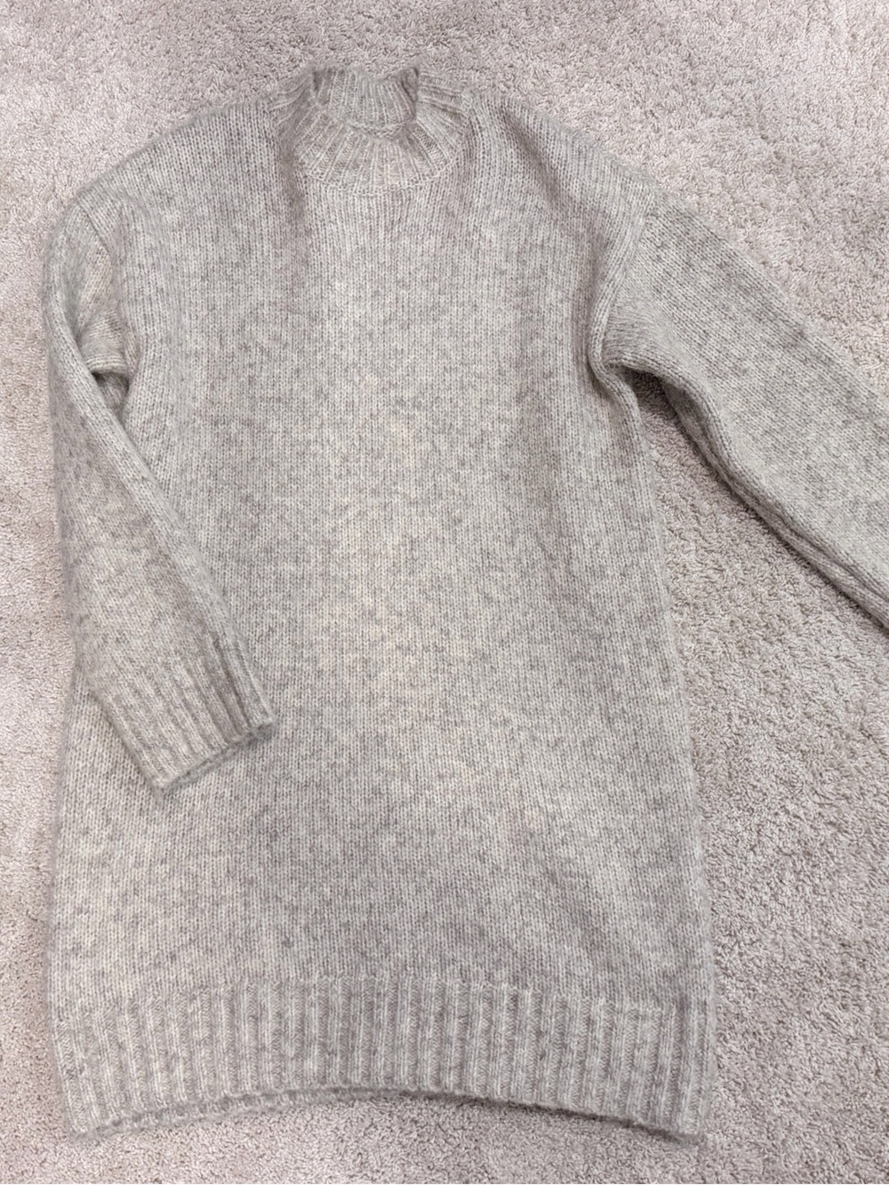 Topshop sweater dress size 4-6, heather oatmeal